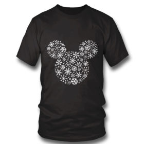 T Shirt Disney Mickey Mouse Icon Holiday White Snowflakes SweatShirt