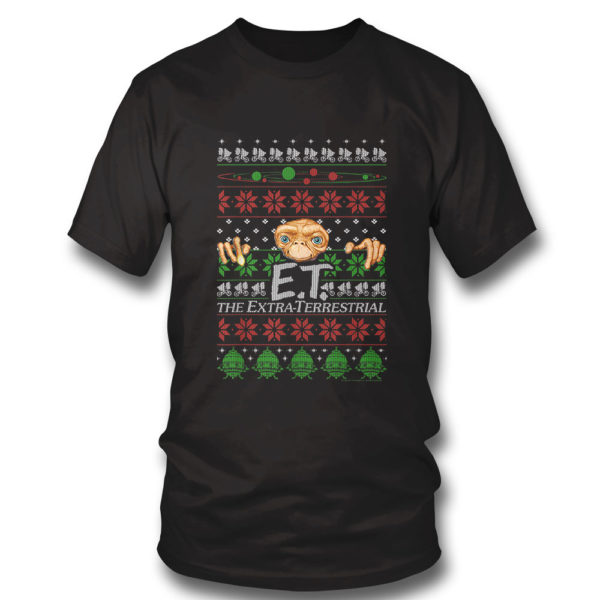 T Shirt E.T. The Extraterrestrial Ugly Christmas Sweater Shirt