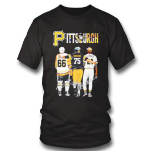 T Shirt Pittsburgh Mario Lemieux Joe Greene Roberto Clemente signatures shirt