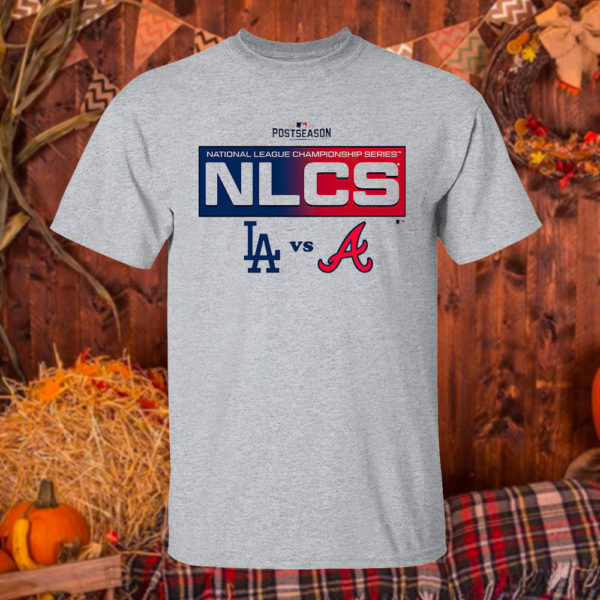 T Shirt Sport grey Los Angeles Dodgers Vs Atlanta Braves 2021 Postseason NLCS Shirt Tanktop