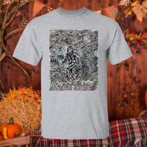 T Shirt Sport grey The Hermit Sasquatch Bigfoot shirt