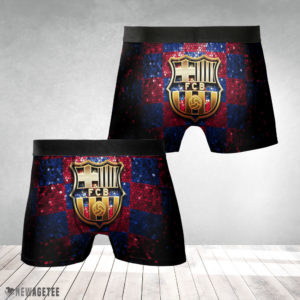 Underwear Boxer Barcelona FCB Glitter Mens Underwear Boxer Briefs