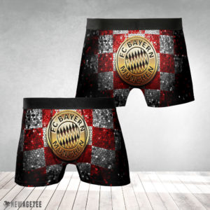 Underwear Boxer Bayern Munich FC Glitter Mens Underwear Boxer Briefs