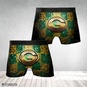 Underwear Boxer Green Bay Packers NFL Glitter Mens Underwear Boxer Briefs