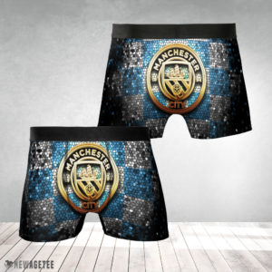 Underwear Boxer Manchester City FC Premier League Glitter Mens Underwear Boxer Briefs