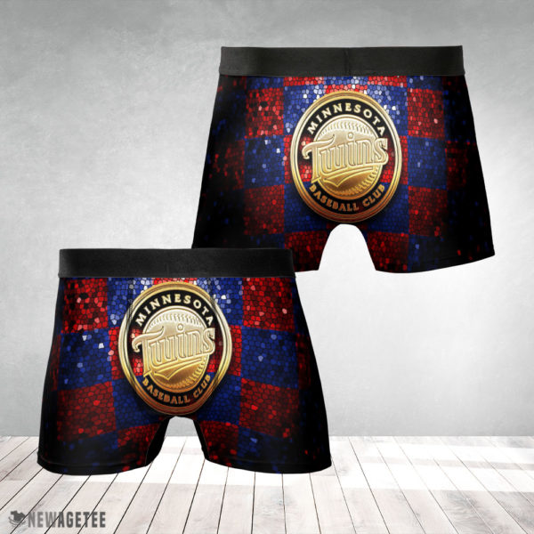 Underwear Boxer Minnesota Twins MLB Glitter Mens Underwear Boxer Briefs