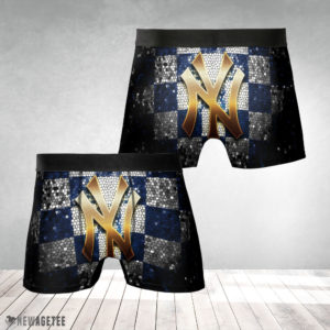 Underwear Boxer New York Yankees MLB Glitter Mens Underwear Boxer Briefs
