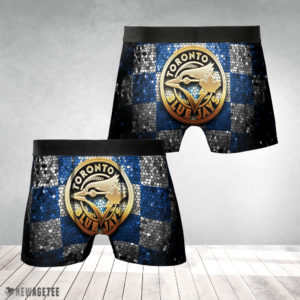 Underwear Boxer Toronto Blue Jays MLB Glitter Mens Underwear Boxer Briefs