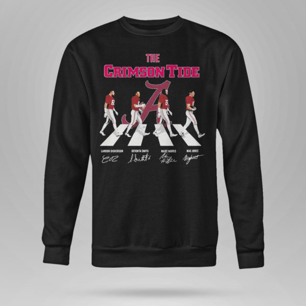 Unisex Sweetshirt The Crimson Tide Abbey Road signatures shirt