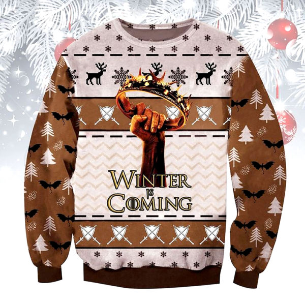 Winter Is Coming Game Of Thrones Ugly Christmas Sweater