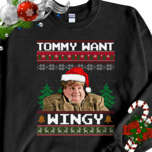 1 Black Sweatshirt Chris Farley Tommy Want Wingy Tommy Boy Ugly Christmas Sweater Sweatshirt
