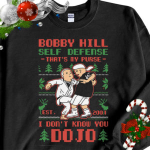 1 Black Sweatshirt King of The Hill Bobby Hill Self Defense Dojo Ugly Christmas Sweater Sweatshirt