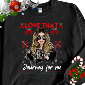 1 Black Sweatshirt Love That Journey For Me Creek Christmas Sweater Sweatshirt