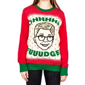 A Christmas Story Ohhhh Fuuudge Ralphie Ugly Christmas Sweater Knit Wool Sweater