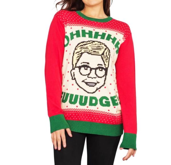 A Christmas Story Ohhhh Fuuudge Ralphie Ugly Christmas Sweater Knit Wool Sweater