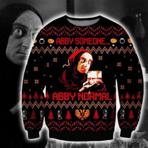 Abby Someone Normal Ugly Christmas Sweater Unisex Knit Wool Ugly Sweater