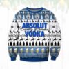 Absolut Vodka Sweden Ugly Christmas Sweater Unisex Knit Ugly Sweater