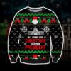 All I Want For Christmas Is A New President Ugly Christmas Knit Sweater
