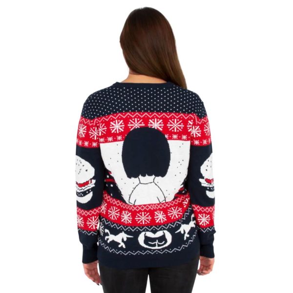 All I Want For Xmas Is Butts Tina From Bobs Burgers Ugly Christmas Sweater Knit Wool Sweater 1
