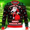 Ammo Wonderland Ugly Christmas Sweater Knit Wool Sweater