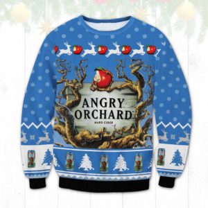 Angry Orchard Hard cider Ugly Christmas Sweater Unisex Knit Ugly Sweater