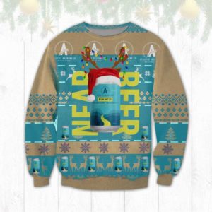 Athletic Brewing Run Wild IPA Ugly Christmas Sweater Unisex Knit Wool Ugly Sweater