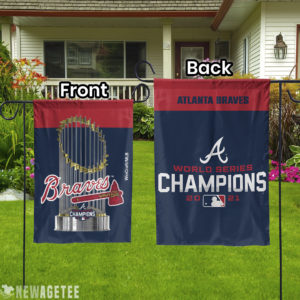 Atlanta Braves WinCraft 2021 World Series Champions Garden Flag House Baseball Flag