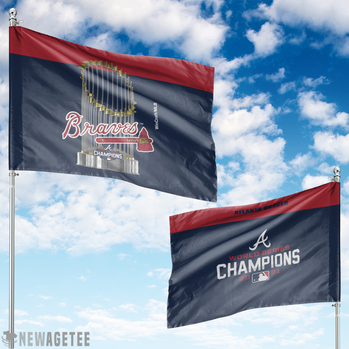 2021 World Series Champions Atlanta Braves MLB Blanket - Trends Bedding