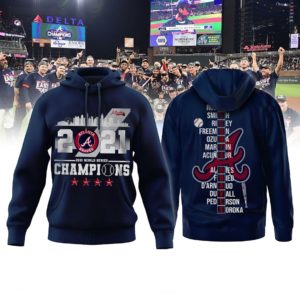 Atlanta Braves World Series Champions 2021 Hoodie ‘47 Men’s Retail $75 🔥  Small