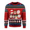 Cute Santa Minions Merry Ugly Christmas Knit Sweater