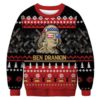 Ben Drankin Ugly Christmas Sweater Unisex Knit Wool Ugly Sweater