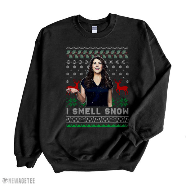 Black Sweatshirt I Smell Snow Lorelai Gilmore Ugly Christmas Sweater Sweatshirt