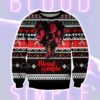 Black Widow Ugly Christmas Knit Sweater