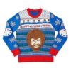 Bob Ross Happy Little Trees Ugly Christmas Sweater Unisex Knit Wool Ugly Sweater