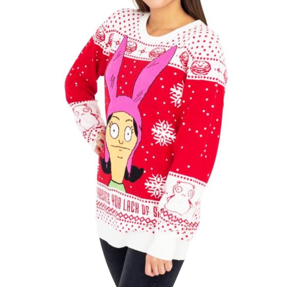 Bobs Burgers Louise Appreciate Your Lack Of Sarcasm Ugly Christmas Sweater Knit Wool Sweater 1