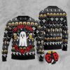 Boo Beer Halloween Sweater Unisex Knit Wool Ugly Sweater