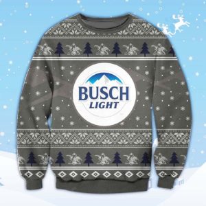Busch Light Ugly Christmas Sweater Unisex Knit Ugly Sweater