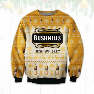 Bushmills Irish whiskey Ugly Christmas Sweater Unisex Knit Ugly Sweater