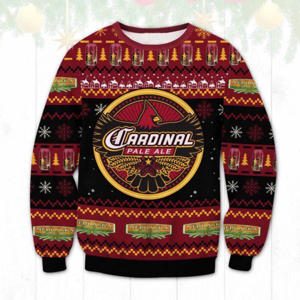 Cardinal Pale Ale Beer Ugly Ugly Christmas Sweater Unisex Knit Ugly Sweater