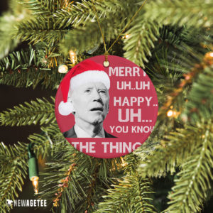 Ceramic Ornament Anti Joe Biden Funny Christmas Ornament Hilarious Gift Idea For Republicans