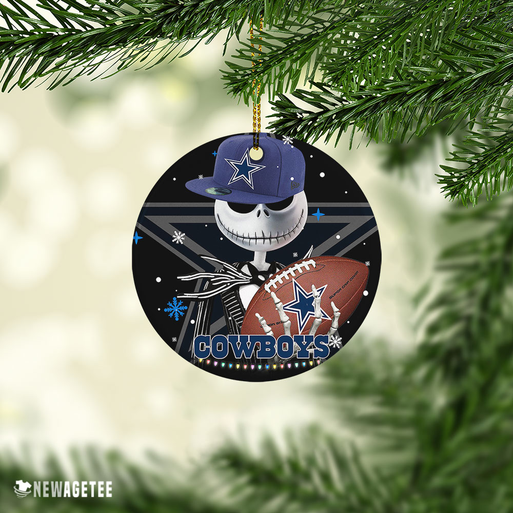 Dallas Cowboys Jack Skellington Christmas Ornament