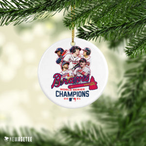 Ceramic Ornament Freddie Freeman Atlanta Braves Team World Series 2021 Champions Christmas Ornament