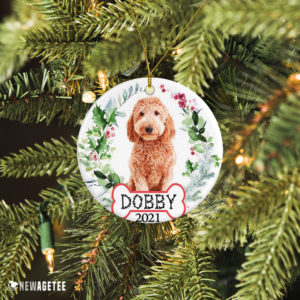 Ceramic Ornament Golden Doodle Christmas Ornament Personalized Gift Lover