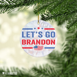 Ceramic Ornament Lets Go Brandon 2021 Republican FJB Christmas Ornament