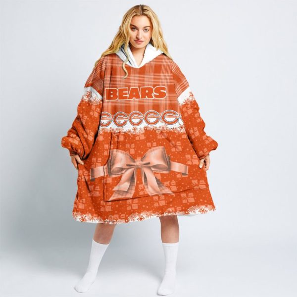 Chicago Bears Christmas Gift Snug Hoodie Oodie Blanket Hoodie