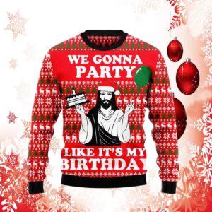 Christian Party Ugly Christmas Sweater Knit Wool Sweater