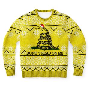 Christmas Dont Treat On Me Ugly Christmas Sweater Unisex Knit Wool Ugly Sweater 1