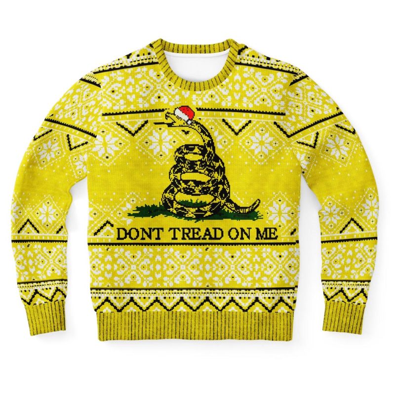 Christmas Don’t Treat On Me Ugly Christmas Sweater Unisex Knit Wool Ugly Sweater