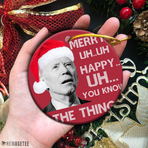 Circle Ornament Anti Joe Biden Funny Christmas Ornament Hilarious Gift Idea For Republicans