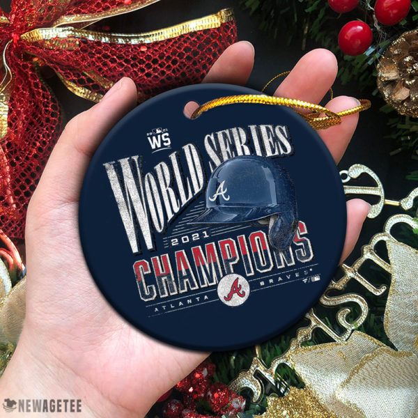 Circle Ornament Atlanta Braves WS 2021 World Series Champions Christmas Ornament